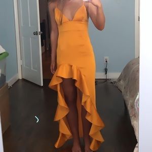 Orange prom dress